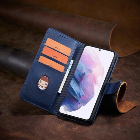 Magnet Case elegancki futerał etui pokrowiec z klapką i funkcją podstawki Samsung Galaxy S22+ (S22 Plus) niebieski Magnet Case elegancki futerał etui pokrowiec z klapką i funkcją podstawki Samsung Galaxy S22+ (S22 Plus) niebieski