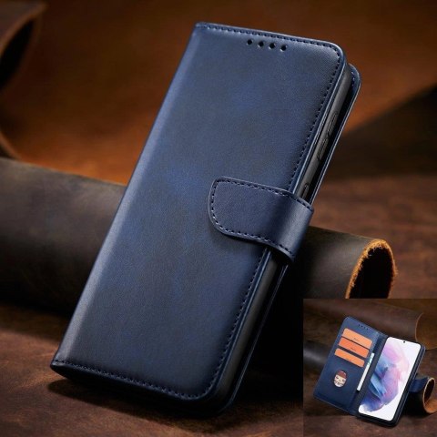 Magnet Case elegancki futerał etui pokrowiec z klapką i funkcją podstawki Samsung Galaxy S22+ (S22 Plus) niebieski Magnet Case elegancki futerał etui pokrowiec z klapką i funkcją podstawki Samsung Galaxy S22+ (S22 Plus) niebieski