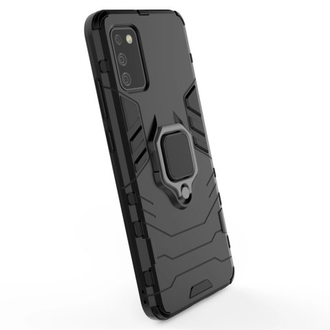 Ring Armor pancerne hybrydowe etui pokrowiec + magnetyczny uchwyt Samsung Galaxy A03s (166,5) czarny Ring Armor pancerne hybrydowe etui pokrowiec + magnetyczny uchwyt Samsung Galaxy A03s (166,5) czarny