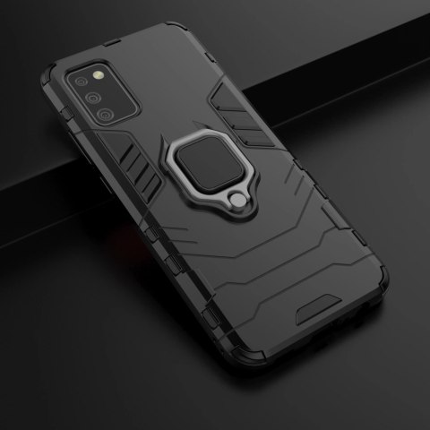 Ring Armor pancerne hybrydowe etui pokrowiec + magnetyczny uchwyt Samsung Galaxy A03s (166,5) czarny Ring Armor pancerne hybrydowe etui pokrowiec + magnetyczny uchwyt Samsung Galaxy A03s (166,5) czarny
