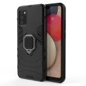 Ring Armor pancerne hybrydowe etui pokrowiec + magnetyczny uchwyt Samsung Galaxy A03s (166,5) czarny Ring Armor pancerne hybrydowe etui pokrowiec + magnetyczny uchwyt Samsung Galaxy A03s (166,5) czarny