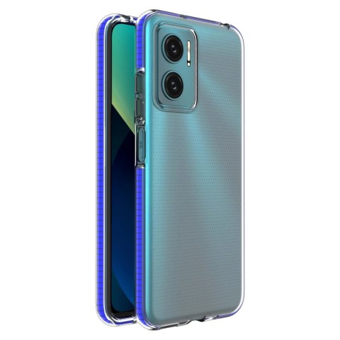 Spring Case pokrowiec żelowe etui z kolorową ramką do Xiaomi Redmi 10 ciemnoniebieski Spring Case pokrowiec żelowe etui z kolorową ramką do Xiaomi Redmi 10 ciemnoniebieski