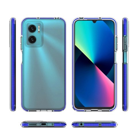 Spring Case pokrowiec żelowe etui z kolorową ramką do Xiaomi Redmi 10 ciemnoniebieski Spring Case pokrowiec żelowe etui z kolorową ramką do Xiaomi Redmi 10 ciemnoniebieski