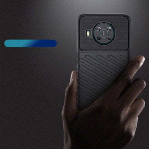 Thunder Case elastyczne pancerne etui pokrowiec Nokia X100 czarny Thunder Case elastyczne pancerne etui pokrowiec Nokia X100 czarny