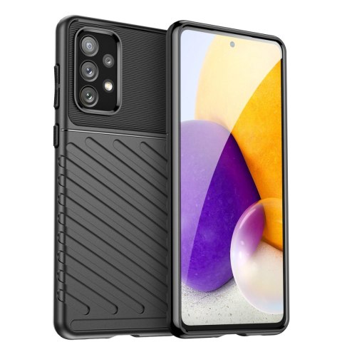 Thunder Case elastyczne pancerne etui pokrowiec Samsung Galaxy A73 czarny