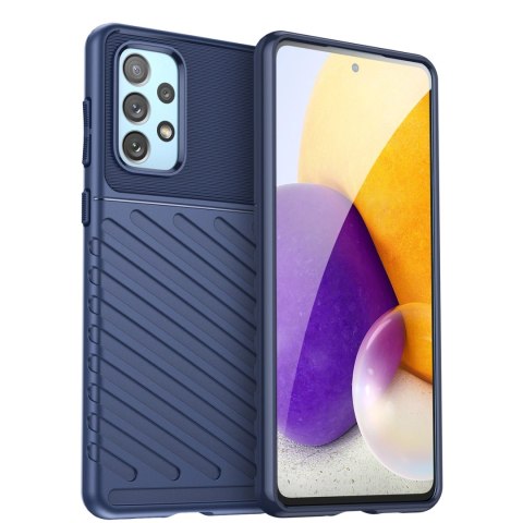Thunder Case elastyczne pancerne etui pokrowiec Samsung Galaxy A73 niebieski Thunder Case elastyczne pancerne etui pokrowiec Samsung Galaxy A73 niebieski