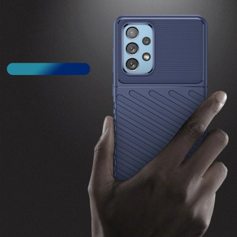 Thunder Case elastyczne pancerne etui pokrowiec Samsung Galaxy A73 niebieski Thunder Case elastyczne pancerne etui pokrowiec Samsung Galaxy A73 niebieski