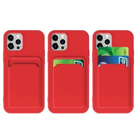 Card Case silikonowe etui portfel z kieszonką na kartę dokumenty do Samsung Galaxy A73 biały Card Case silikonowe etui portfel z kieszonką na kartę dokumenty do Samsung Galaxy A73 biały