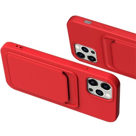 Card Case silikonowe etui portfel z kieszonką na kartę dokumenty do Samsung Galaxy A73 biały Card Case silikonowe etui portfel z kieszonką na kartę dokumenty do Samsung Galaxy A73 biały