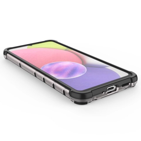 Honeycomb etui pancerny pokrowiec z żelową ramką Samsung Galaxy A33 5G czarny Honeycomb etui pancerny pokrowiec z żelową ramką Samsung Galaxy A33 5G czarny
