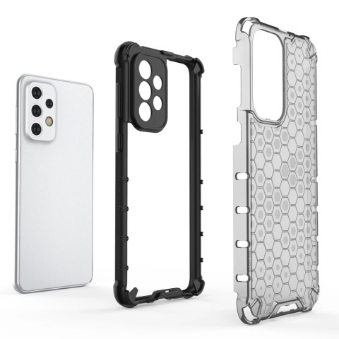 Honeycomb etui pancerny pokrowiec z żelową ramką Samsung Galaxy A33 5G niebieski Honeycomb etui pancerny pokrowiec z żelową ramką Samsung Galaxy A33 5G niebieski