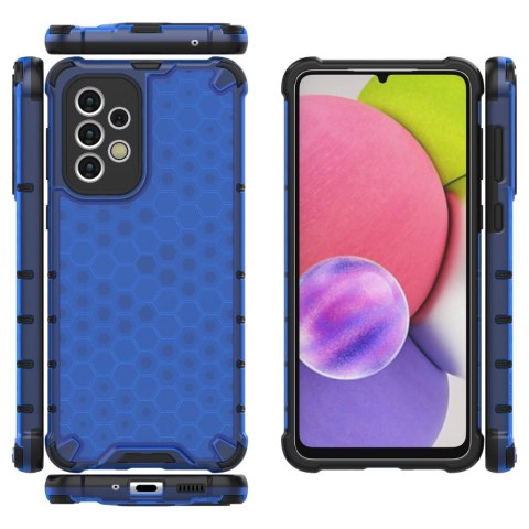 Honeycomb etui pancerny pokrowiec z żelową ramką Samsung Galaxy A33 5G niebieski Honeycomb etui pancerny pokrowiec z żelową ramką Samsung Galaxy A33 5G niebieski