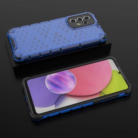 Honeycomb etui pancerny pokrowiec z żelową ramką Samsung Galaxy A33 5G niebieski Honeycomb etui pancerny pokrowiec z żelową ramką Samsung Galaxy A33 5G niebieski