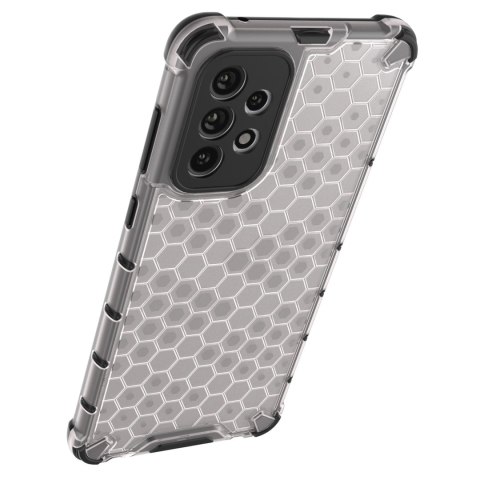 Honeycomb etui pancerny pokrowiec z żelową ramką Samsung Galaxy A73 czarny Honeycomb etui pancerny pokrowiec z żelową ramką Samsung Galaxy A73 czarny
