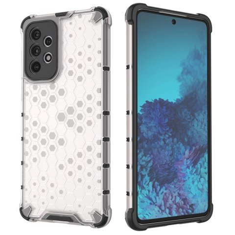 Honeycomb etui pancerny pokrowiec z żelową ramką Samsung Galaxy A73 czarny Honeycomb etui pancerny pokrowiec z żelową ramką Samsung Galaxy A73 czarny