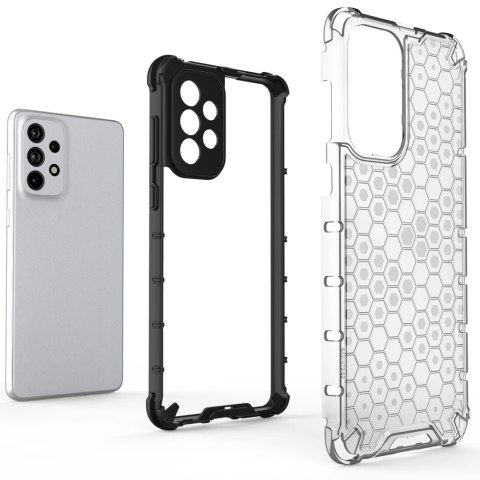 Honeycomb etui pancerny pokrowiec z żelową ramką Samsung Galaxy A73 niebieski Honeycomb etui pancerny pokrowiec z żelową ramką Samsung Galaxy A73 niebieski