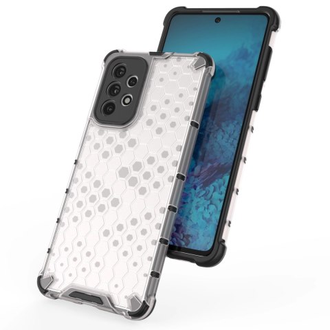 Honeycomb etui pancerny pokrowiec z żelową ramką Samsung Galaxy A73 niebieski Honeycomb etui pancerny pokrowiec z żelową ramką Samsung Galaxy A73 niebieski