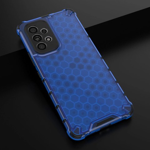 Honeycomb etui pancerny pokrowiec z żelową ramką Samsung Galaxy A73 niebieski Honeycomb etui pancerny pokrowiec z żelową ramką Samsung Galaxy A73 niebieski