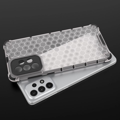 Honeycomb etui pancerny pokrowiec z żelową ramką Samsung Galaxy A73 przezroczysty Honeycomb etui pancerny pokrowiec z żelową ramką Samsung Galaxy A73 przezroczysty