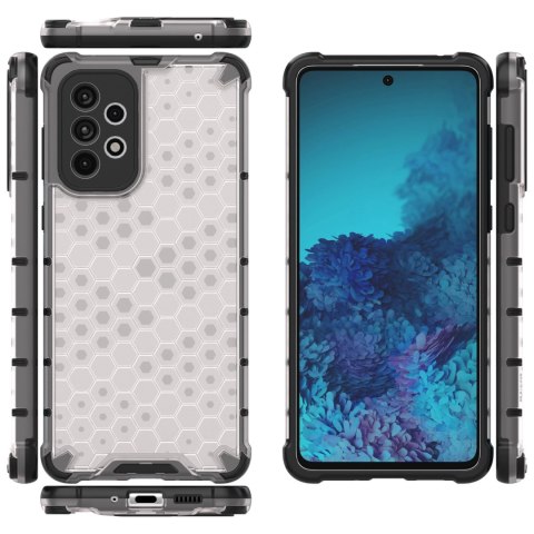Honeycomb etui pancerny pokrowiec z żelową ramką Samsung Galaxy A73 przezroczysty Honeycomb etui pancerny pokrowiec z żelową ramką Samsung Galaxy A73 przezroczysty