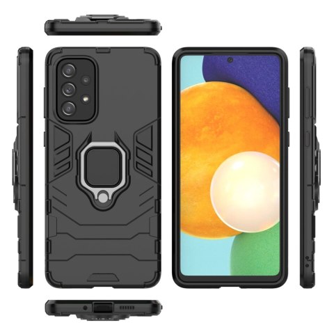 Ring Armor pancerne hybrydowe etui pokrowiec + magnetyczny uchwyt Samsung Galaxy A73 czarny Ring Armor pancerne hybrydowe etui pokrowiec + magnetyczny uchwyt Samsung Galaxy A73 czarny