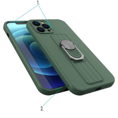Ring Case silikonowe etui z uchwytem na palec i podstawką do Xiaomi Redmi Note 11 Pro niebieski Ring Case silikonowe etui z uchwytem na palec i podstawką do Xiaomi Redmi Note 11 Pro niebieski