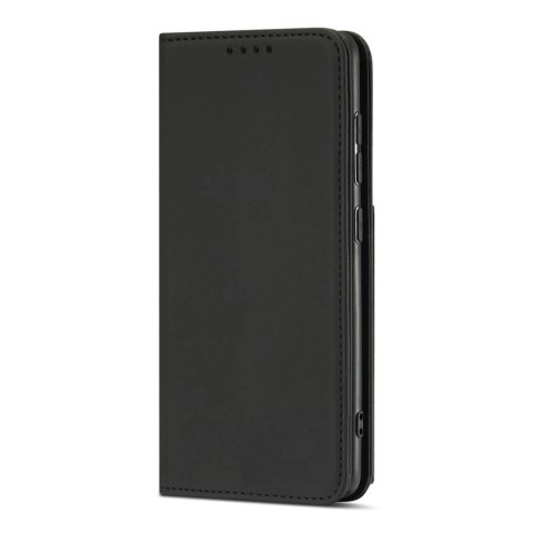 Magnet Card Case etui do Samsung Galaxy A12 5G pokrowiec portfel na karty kartę podstawka czarny Magnet Card Case etui do Samsung Galaxy A12 5G pokrowiec portfel na karty kartę podstawka czarny
