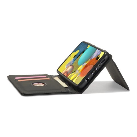 Magnet Card Case etui do Samsung Galaxy A12 5G pokrowiec portfel na karty kartę podstawka czarny Magnet Card Case etui do Samsung Galaxy A12 5G pokrowiec portfel na karty kartę podstawka czarny