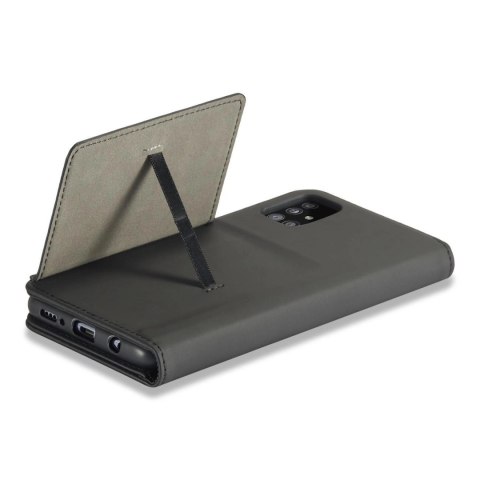 Magnet Card Case etui do Samsung Galaxy A12 5G pokrowiec portfel na karty kartę podstawka czarny Magnet Card Case etui do Samsung Galaxy A12 5G pokrowiec portfel na karty kartę podstawka czarny