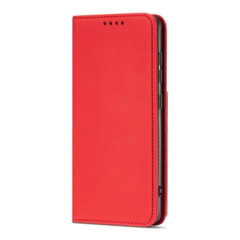 Magnet Card Case etui do Samsung Galaxy A12 5G pokrowiec portfel na karty kartę podstawka czerwony Magnet Card Case etui do Samsung Galaxy A12 5G pokrowiec portfel na karty kartę podstawka czerwony