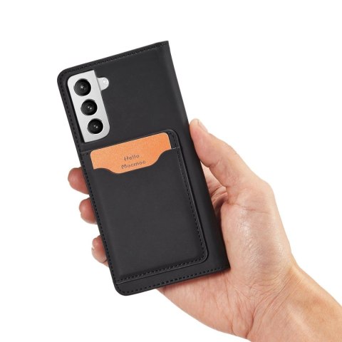 Magnet Card Case etui do Samsung Galaxy S22+ (S22 Plus) pokrowiec portfel na karty kartę podstawka czarny Magnet Card Case etui do Samsung Galaxy S22+ (S22 Plus) pokrowiec portfel na karty kartę podstawka czarny