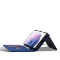 Magnet Card Case etui do Samsung Galaxy S22+ (S22 Plus) pokrowiec portfel na karty kartę podstawka niebieski