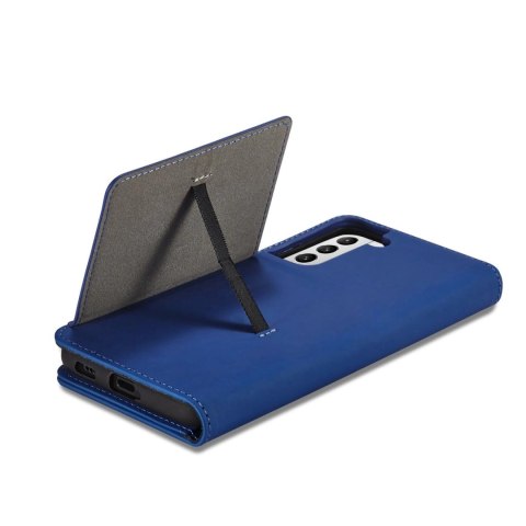 Magnet Card Case etui do Samsung Galaxy S22+ (S22 Plus) pokrowiec portfel na karty kartę podstawka niebieski Magnet Card Case etui do Samsung Galaxy S22+ (S22 Plus) pokrowiec portfel na karty kartę podstawka niebieski