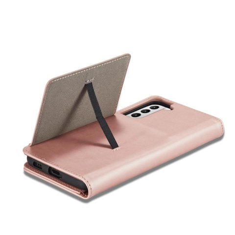 Magnet Card Case etui do Samsung Galaxy S22+ (S22 Plus) pokrowiec portfel na karty kartę podstawka różowy Magnet Card Case etui do Samsung Galaxy S22+ (S22 Plus) pokrowiec portfel na karty kartę podstawka różowy