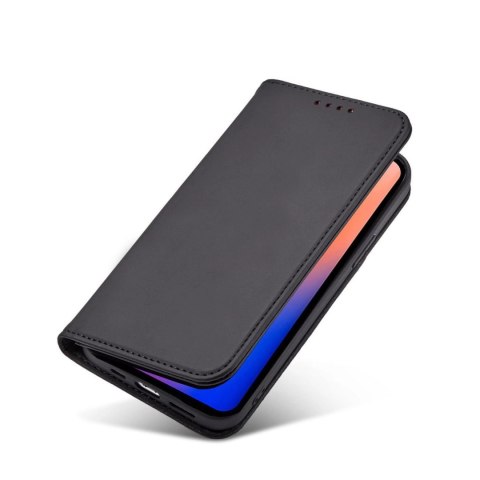Magnet Card Case etui do iPhone 12 Pro pokrowiec portfel na karty kartę podstawka czarny Magnet Card Case etui do iPhone 12 Pro pokrowiec portfel na karty kartę podstawka czarny