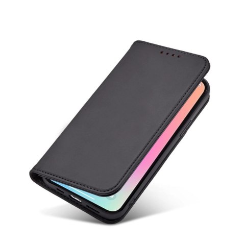 Magnet Card Case etui do iPhone 13 Pro Max pokrowiec portfel na karty kartę podstawka czarny Magnet Card Case etui do iPhone 13 Pro Max pokrowiec portfel na karty kartę podstawka czarny