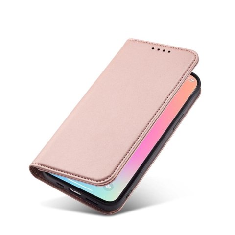 Magnet Card Case etui do iPhone 13 Pro pokrowiec portfel na karty kartę podstawka różowy Magnet Card Case etui do iPhone 13 Pro pokrowiec portfel na karty kartę podstawka różowy