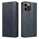 Magnet Strap Case etui do iPhone 12 Pro Max pokrowiec portfel + mini smycz zawieszka niebieski