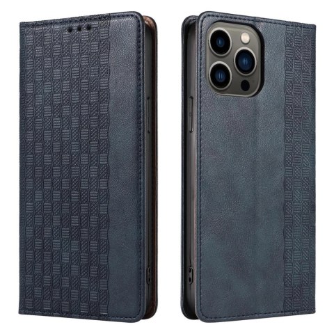 Magnet Strap Case etui do iPhone 12 Pro Max pokrowiec portfel + mini smycz zawieszka niebieski Magnet Strap Case etui do iPhone 12 Pro Max pokrowiec portfel + mini smycz zawieszka niebieski