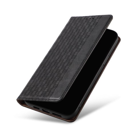 Magnet Strap Case etui do iPhone 12 Pro pokrowiec portfel + mini smycz zawieszka czarny Magnet Strap Case etui do iPhone 12 Pro pokrowiec portfel + mini smycz zawieszka czarny