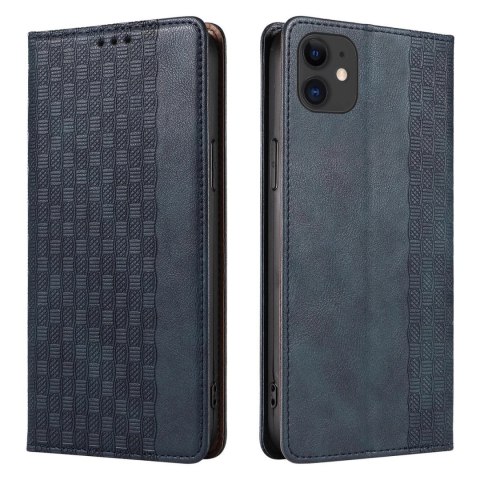 Magnet Strap Case etui do iPhone 12 pokrowiec portfel + mini smycz zawieszka niebieski Magnet Strap Case etui do iPhone 12 pokrowiec portfel + mini smycz zawieszka niebieski