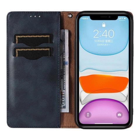 Magnet Strap Case etui do iPhone 12 pokrowiec portfel + mini smycz zawieszka niebieski Magnet Strap Case etui do iPhone 12 pokrowiec portfel + mini smycz zawieszka niebieski