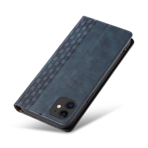 Magnet Strap Case etui do iPhone 12 pokrowiec portfel + mini smycz zawieszka niebieski Magnet Strap Case etui do iPhone 12 pokrowiec portfel + mini smycz zawieszka niebieski