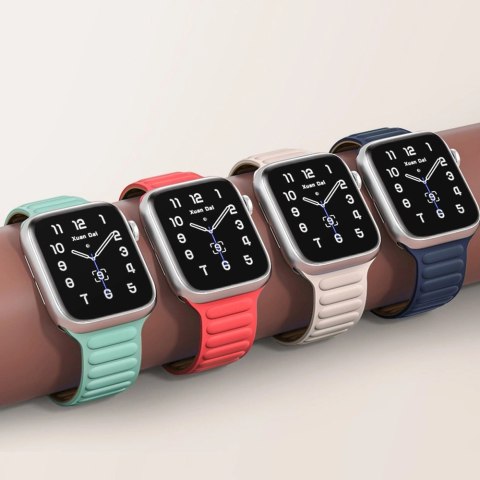 Magnetic Strap pasek do Watch 6 / 5 / 4 / 3 / 2 / SE (40mm / 38mm) magnetyczna opaska bransoleta bransoletka brązowy Magnetic Strap pasek do Watch 6 / 5 / 4 / 3 / 2 / SE (40mm / 38mm) magnetyczna opaska bransoleta bransoletka brązowy