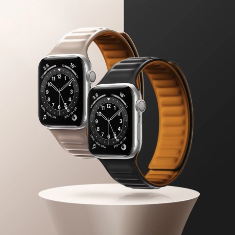 Magnetic Strap pasek do Watch 6 / 5 / 4 / 3 / 2 / SE (44mm / 42mm) magnetyczna opaska bransoleta bransoletka brązowy Magnetic Strap pasek do Watch 6 / 5 / 4 / 3 / 2 / SE (44mm / 42mm) magnetyczna opaska bransoleta bransoletka brązowy