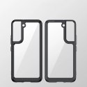 Outer Space Case etui do Samsung Galaxy S22+ (S22 Plus) sztywny pokrowiec z żelową ramką czerwony