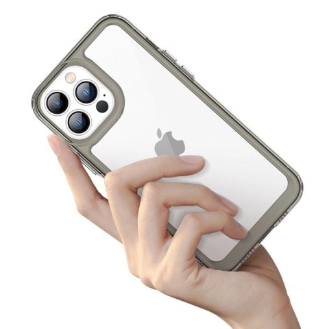 Outer Space Case etui do iPhone 12 Pro Max sztywny pokrowiec z żelową ramką czerwony Outer Space Case etui do iPhone 12 Pro Max sztywny pokrowiec z żelową ramką czerwony
