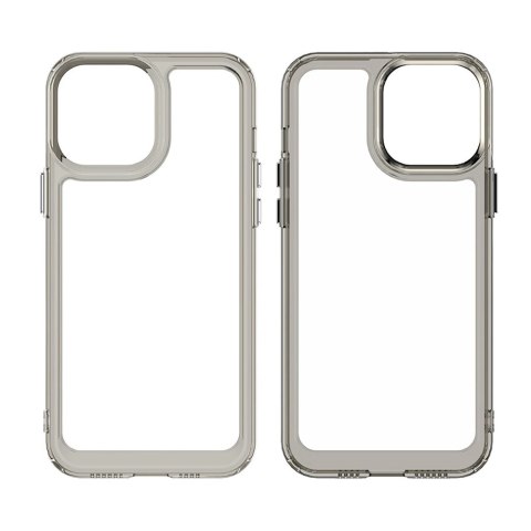 Outer Space Case etui do iPhone 12 Pro Max sztywny pokrowiec z żelową ramką czerwony Outer Space Case etui do iPhone 12 Pro Max sztywny pokrowiec z żelową ramką czerwony