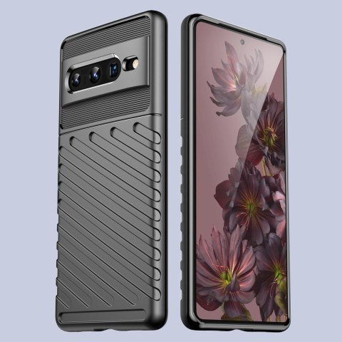 Thunder Case elastyczne pancerne etui pokrowiec Google Pixel 7 Pro czarny Thunder Case elastyczne pancerne etui pokrowiec Google Pixel 7 Pro czarny