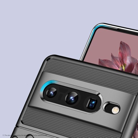 Thunder Case elastyczne pancerne etui pokrowiec Google Pixel 7 Pro czarny Thunder Case elastyczne pancerne etui pokrowiec Google Pixel 7 Pro czarny